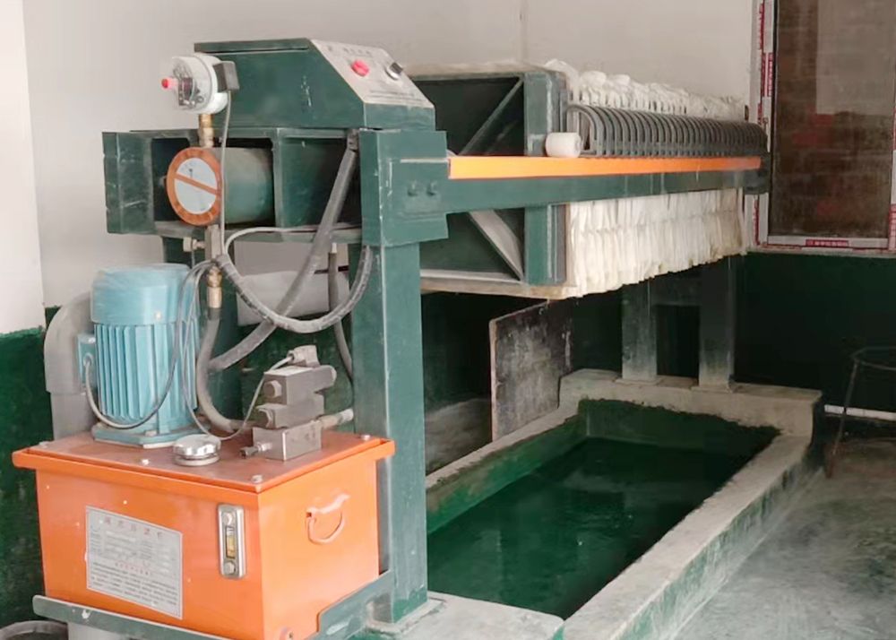 廢水處理設備房一角